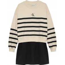 CALVIN KLEIN φόρεμα παιδικό IG0IG02963-0KA μπεζ